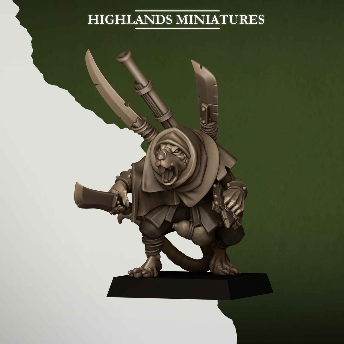 Sewer Vermin Smugglers | Sewer Vermin | Highlands Miniatures | 32mm Scale Resin TTRPG Figures for Roleplaying and Wargaming