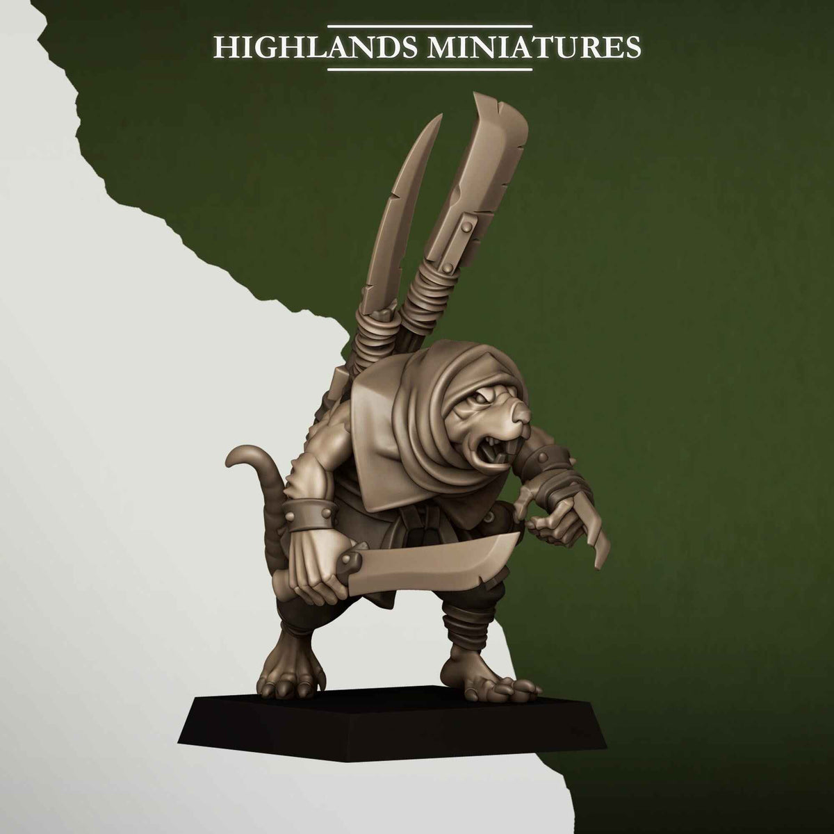Sewer Vermin Smugglers | Sewer Vermin | Highlands Miniatures | 32mm Scale Resin TTRPG Figures for Roleplaying and Wargaming