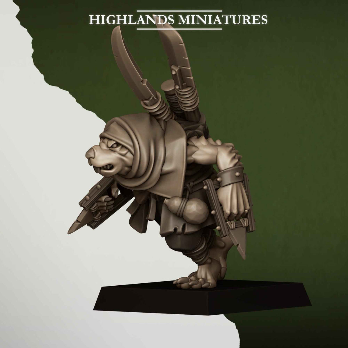 Sewer Vermin Smugglers | Sewer Vermin | Highlands Miniatures | 32mm Scale Resin TTRPG Figures for Roleplaying and Wargaming