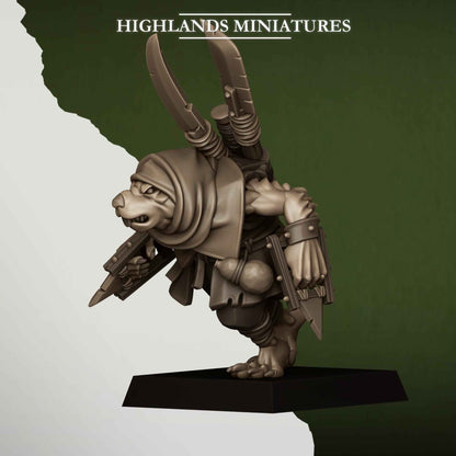 Sewer Vermin Smugglers | Sewer Vermin | Highlands Miniatures | 32mm Scale Resin TTRPG Figures for Roleplaying and Wargaming