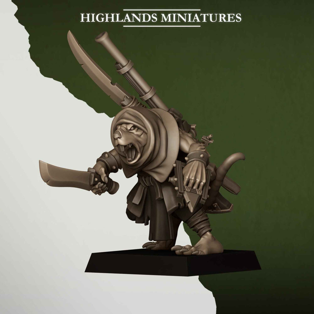 Sewer Vermin Smugglers | Sewer Vermin | Highlands Miniatures | 32mm Scale Resin TTRPG Figures for Roleplaying and Wargaming