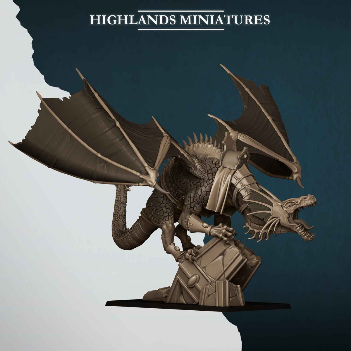 Aegean Dragon | Aegean Elves | Highlands Miniatures | 32mm Scale Resin Tabletop RPG Figures for Roleplaying and Wargaming