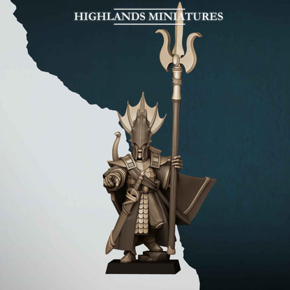 Aegean Elf Lord of the Sea | Aegean Elves | Highlands Miniatures | 32mm Scale Resin Tabletop RPG Figures for Roleplaying and Wargaming