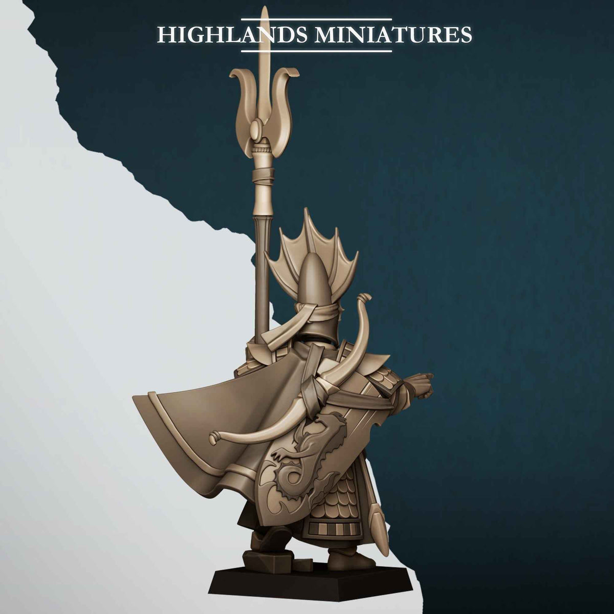 Aegean Elf Lord of the Sea | Aegean Elves | Highlands Miniatures | 32mm Scale Resin Tabletop RPG Figures for Roleplaying and Wargaming