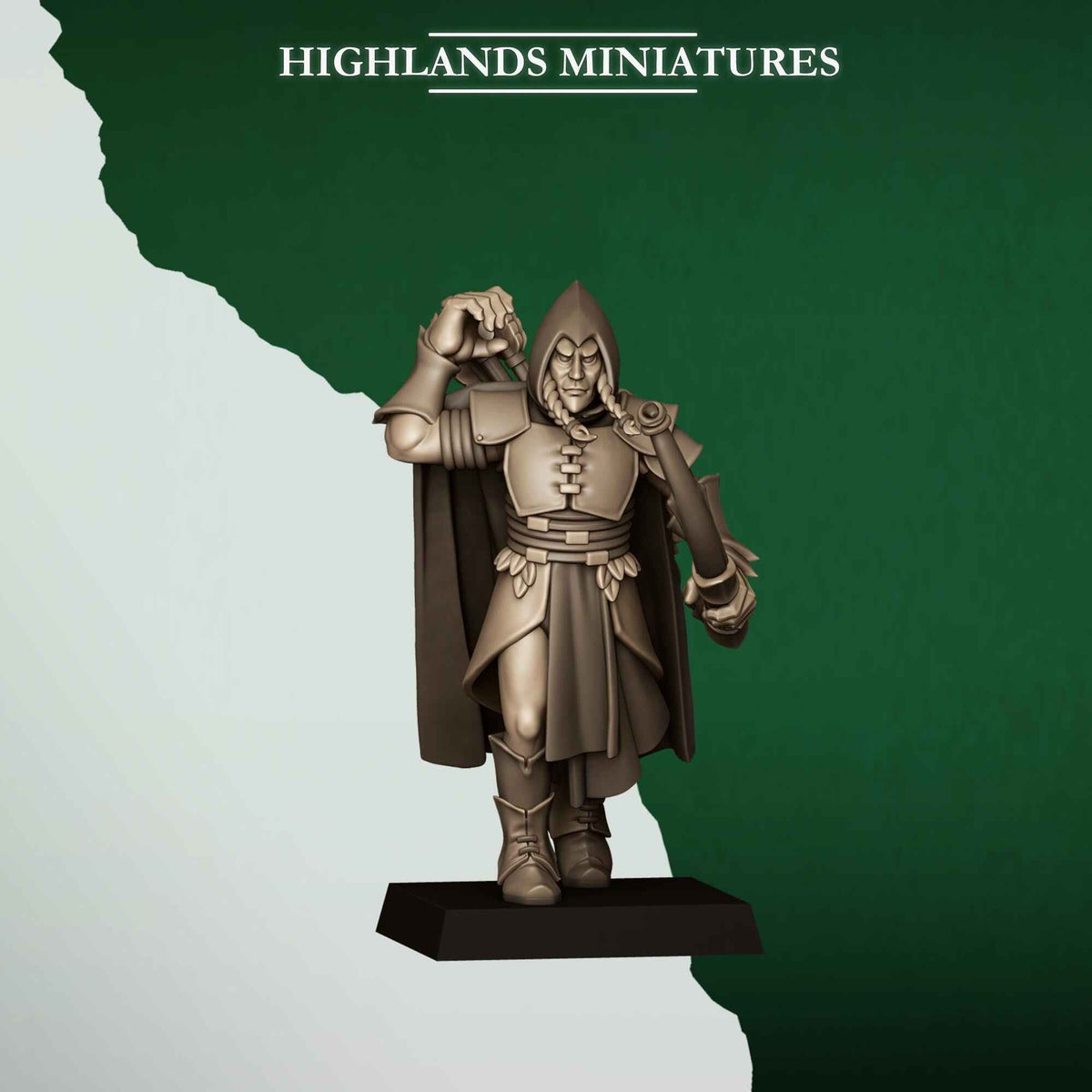 Feral Archers | Feral Elves | Highlands Miniatures | 32mm Scale Resin Tabletop RPG Figures for Roleplaying and Wargaming