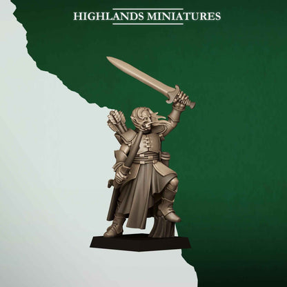 Feral Archers | Feral Elves | Highlands Miniatures | 32mm Scale Resin Tabletop RPG Figures for Roleplaying and Wargaming