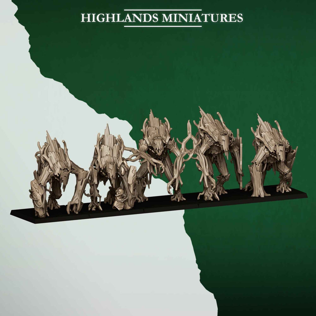 Forest Golems | Feral Elves | Highlands Miniatures | 32mm Scale Resin Tabletop RPG Figures for Roleplaying and Wargaming