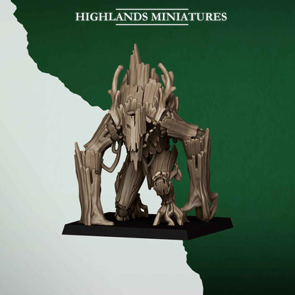 Forest Golems | Feral Elves | Highlands Miniatures | 32mm Scale Resin Tabletop RPG Figures for Roleplaying and Wargaming