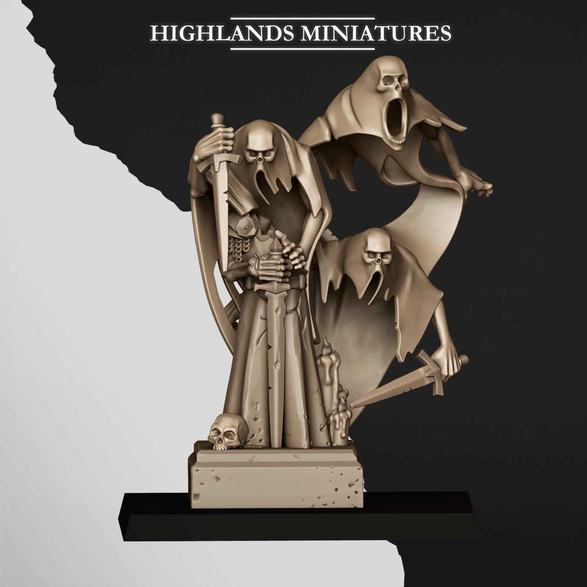 Ghosts Swarms | Transilvanya The Fallen Realm | Highlands Miniatures | 32mm Scale Resin Tabletop RPG Figures for Roleplaying and Wargaming