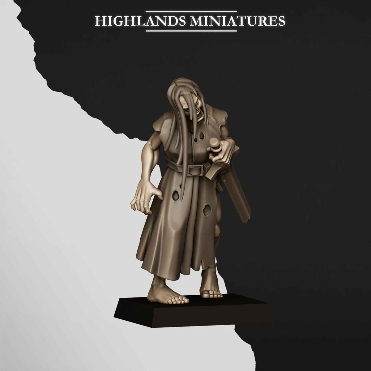 Zombies | Transilvanya The Fallen Realm | Highlands Miniatures | 32mm Scale Resin Tabletop RPG Figures for Roleplaying and Wargaming