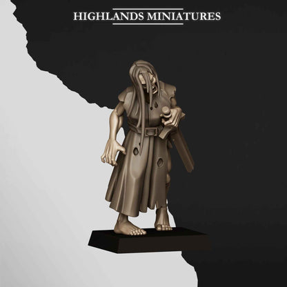 Zombies | Transilvanya The Fallen Realm | Highlands Miniatures | 32mm Scale Resin Tabletop RPG Figures for Roleplaying and Wargaming