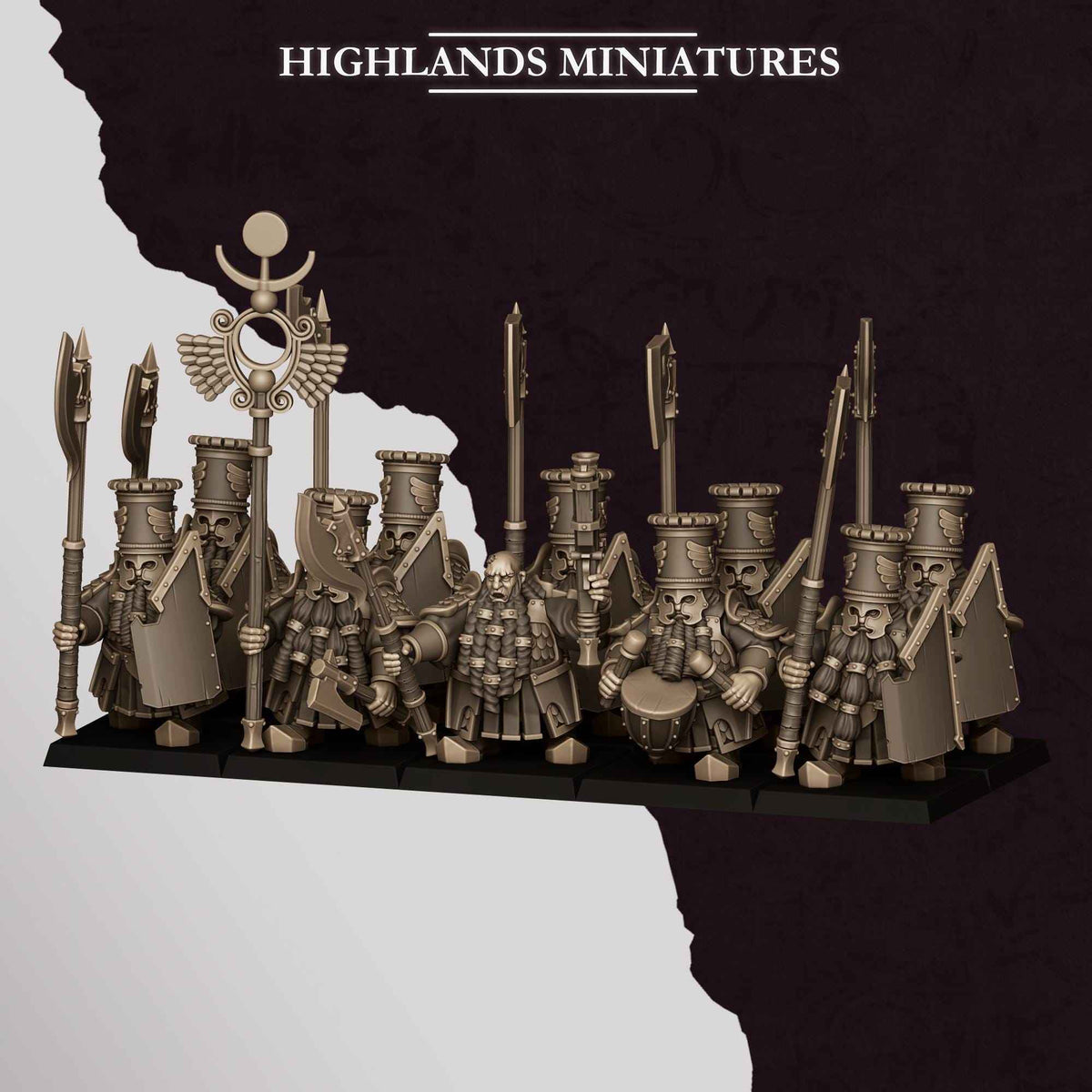 Heavy Guard | Sons of Marduk | Highlands Miniatures | 32mm Scale Resin Tabletop RPG Figures for Roleplaying and Wargaming