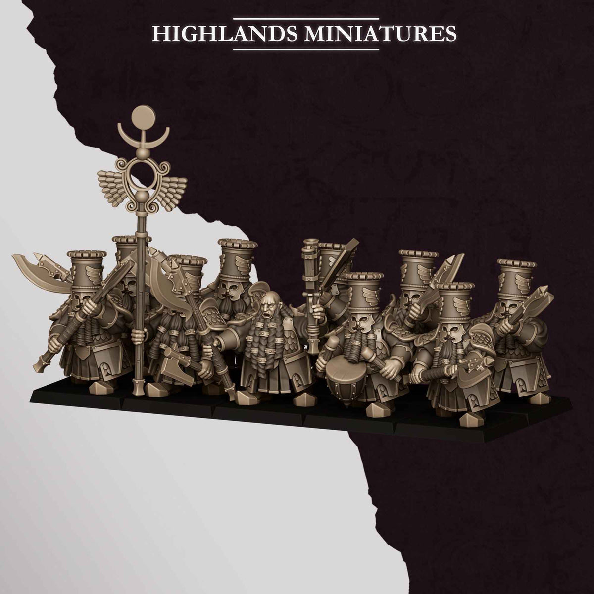 Heavy Guard Great Weapons | Sons of Marduk | Highlands Miniatures | 32mm Scale Resin Tabletop RPG Figures for Roleplaying and Wargaming