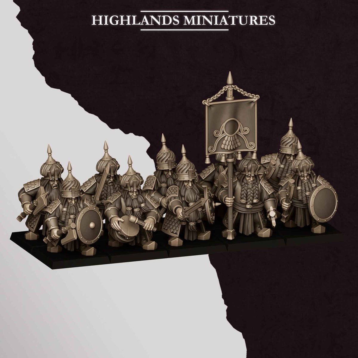 Warriors | Sons of Marduk | Highlands Miniatures | 32mm Scale Resin Tabletop RPG Figures for Roleplaying and Wargaming