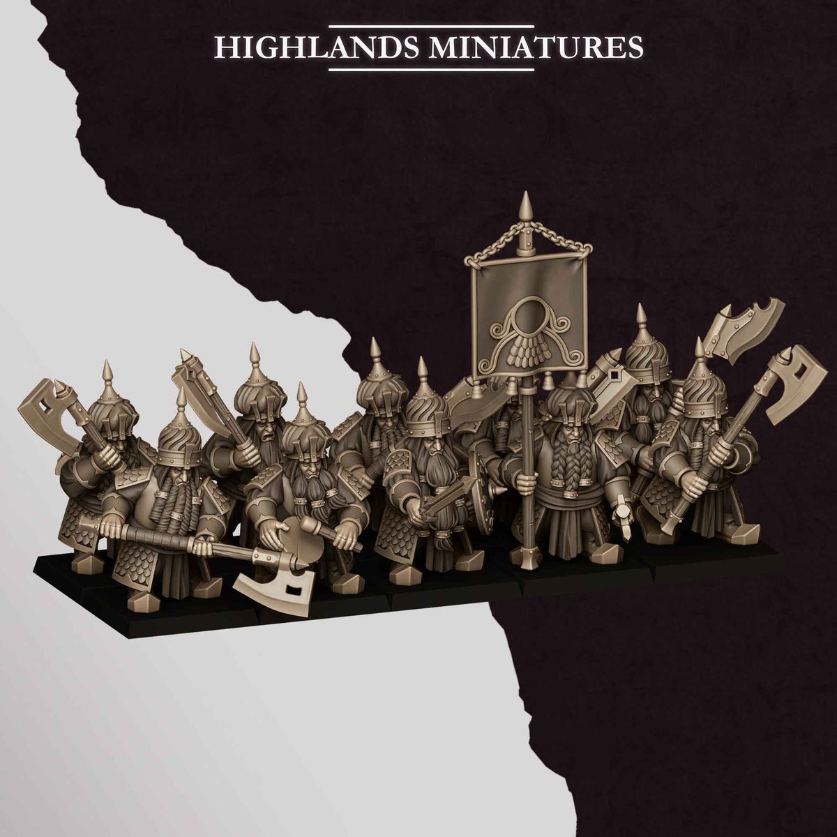 Warriors Great Weapons | Sons of Marduk | Highlands Miniatures | 32mm Scale Resin Tabletop RPG Figures for Roleplaying and Wargaming