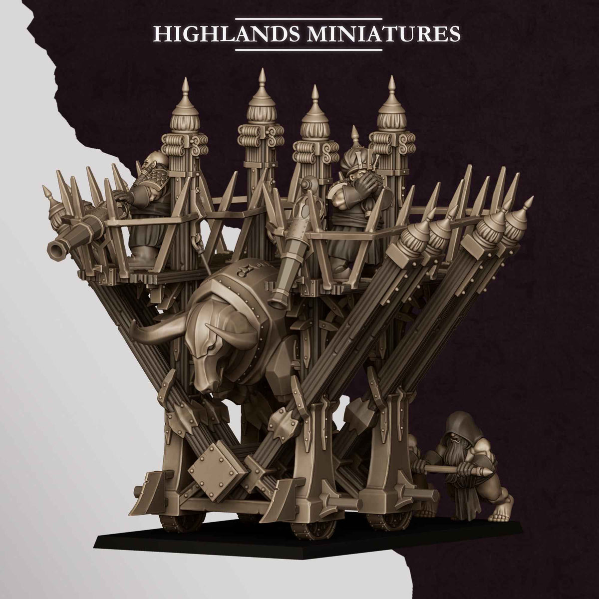 Blazing Icon of Marduk | Sons of Marduk | Highlands Miniatures | 32mm Scale Resin Tabletop RPG Figures for Roleplaying and Wargaming