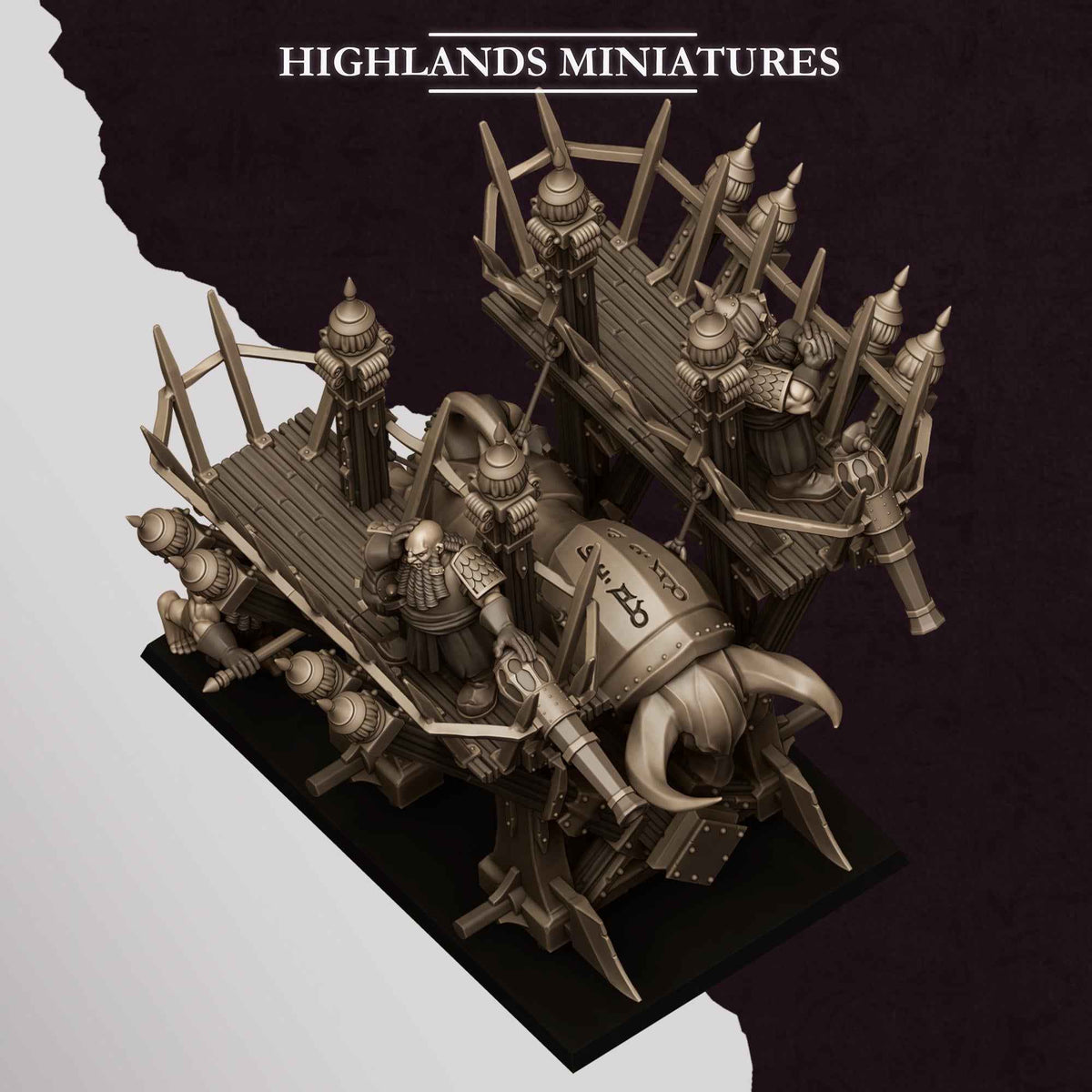 Blazing Icon of Marduk | Sons of Marduk | Highlands Miniatures | 32mm Scale Resin Tabletop RPG Figures for Roleplaying and Wargaming