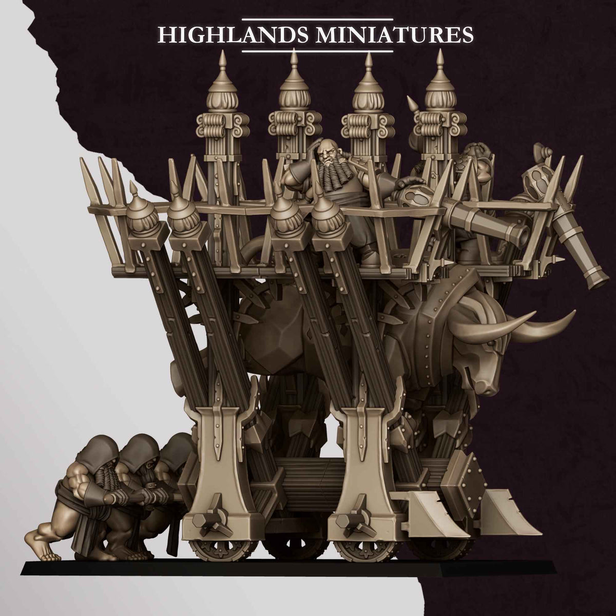 Blazing Icon of Marduk | Sons of Marduk | Highlands Miniatures | 32mm Scale Resin Tabletop RPG Figures for Roleplaying and Wargaming