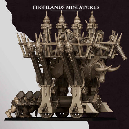 Blazing Icon of Marduk | Sons of Marduk | Highlands Miniatures | 32mm Scale Resin Tabletop RPG Figures for Roleplaying and Wargaming