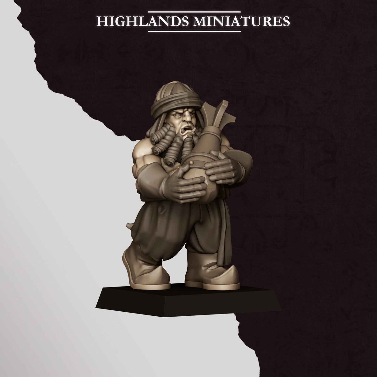 Mortar | Sons of Marduk | Highlands Miniatures | 32mm Scale Resin Tabletop RPG Figures for Roleplaying and Wargaming