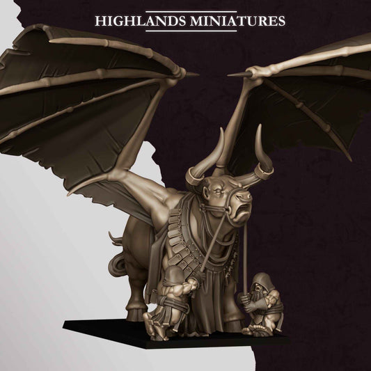 Marduk Bull | Sons of Marduk | Highlands Miniatures | 32mm Scale Resin Tabletop RPG Figures for Roleplaying Wargaming