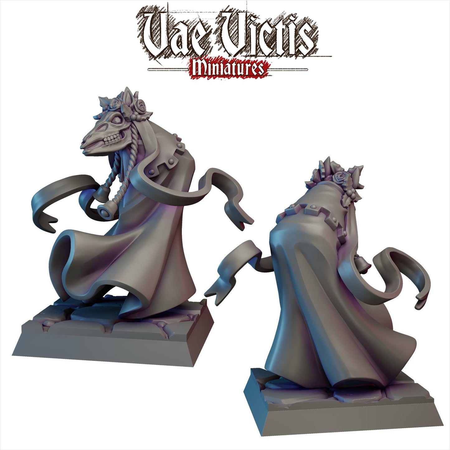 Mari Lwyd | Vae Victis Miniatures | 32mm Scale Resin Printed Tabletop RPG Figures for Tabletop Roleplaying or Wargaming