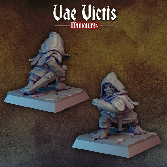 Halfling Thief | Vae Victis Miniatures | 32mm Scale Resin Printed Tabletop RPG Figures for Tabletop Roleplaying or Wargaming
