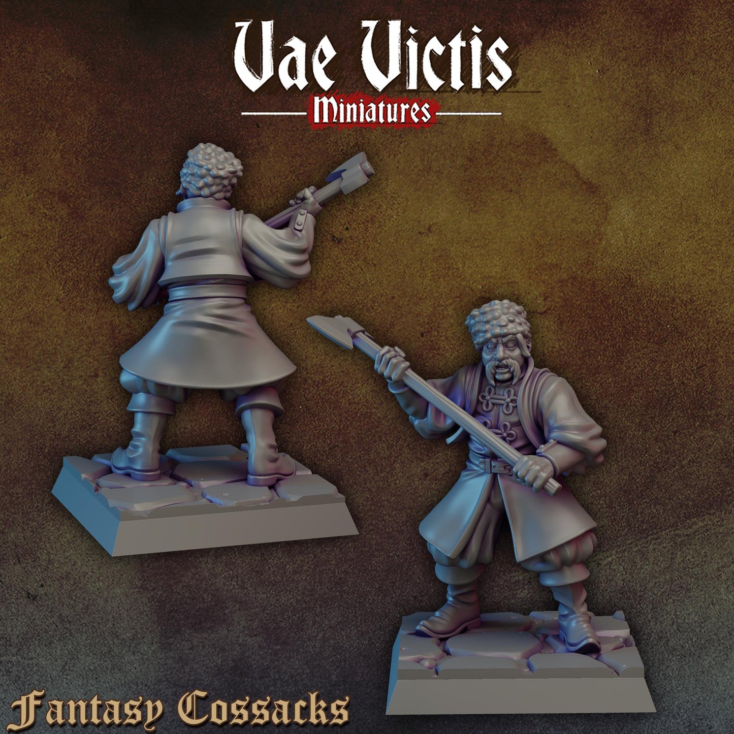 Fantasy Cossacks | Vae Victis Miniatures | 32mm Scale Resin Printed Tabletop RPG Figures for Tabletop Roleplaying or Wargaming