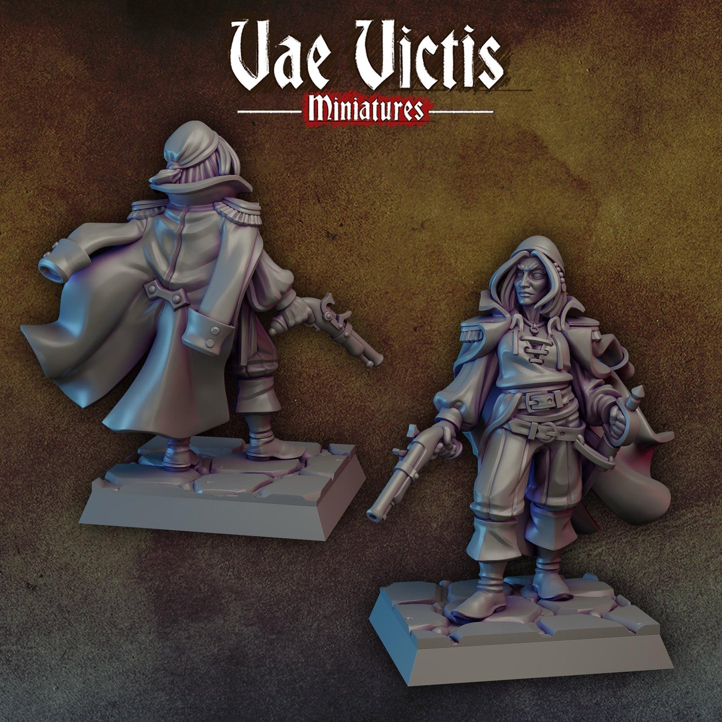 Pirate Lady | Vae Victis Miniatures | 32mm Scale Resin Printed Tabletop RPG Figures for Tabletop Roleplaying or Wargaming