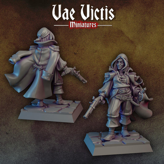 Pirate Lady | Vae Victis Miniatures | 32mm Scale Resin Printed Tabletop RPG Figures for Tabletop Roleplaying or Wargaming