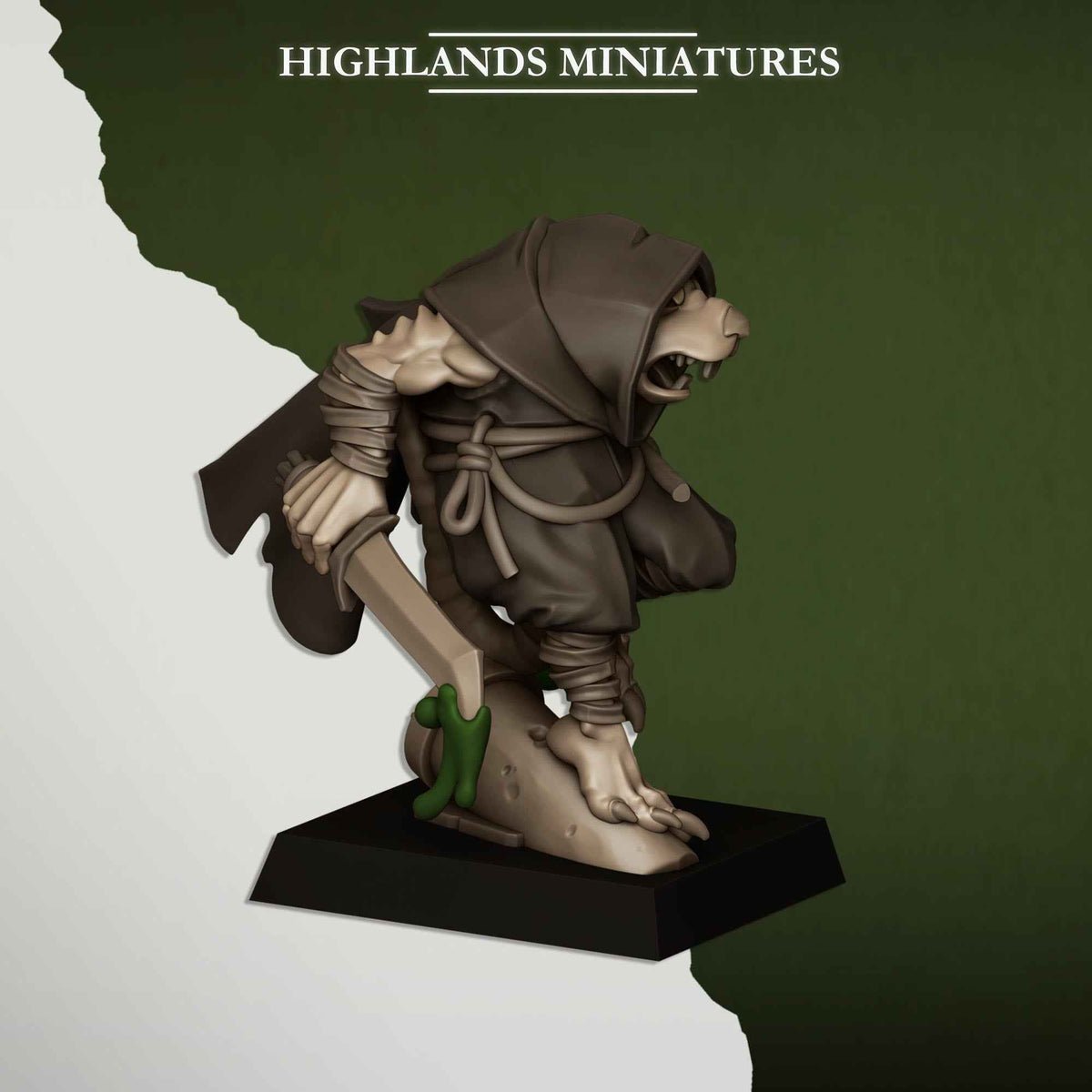 Sewer Vermin Assassins | Sewer Vermin | Highlands Miniatures | 32mm Scale Resin TTRPG Figures for Roleplaying and Wargaming