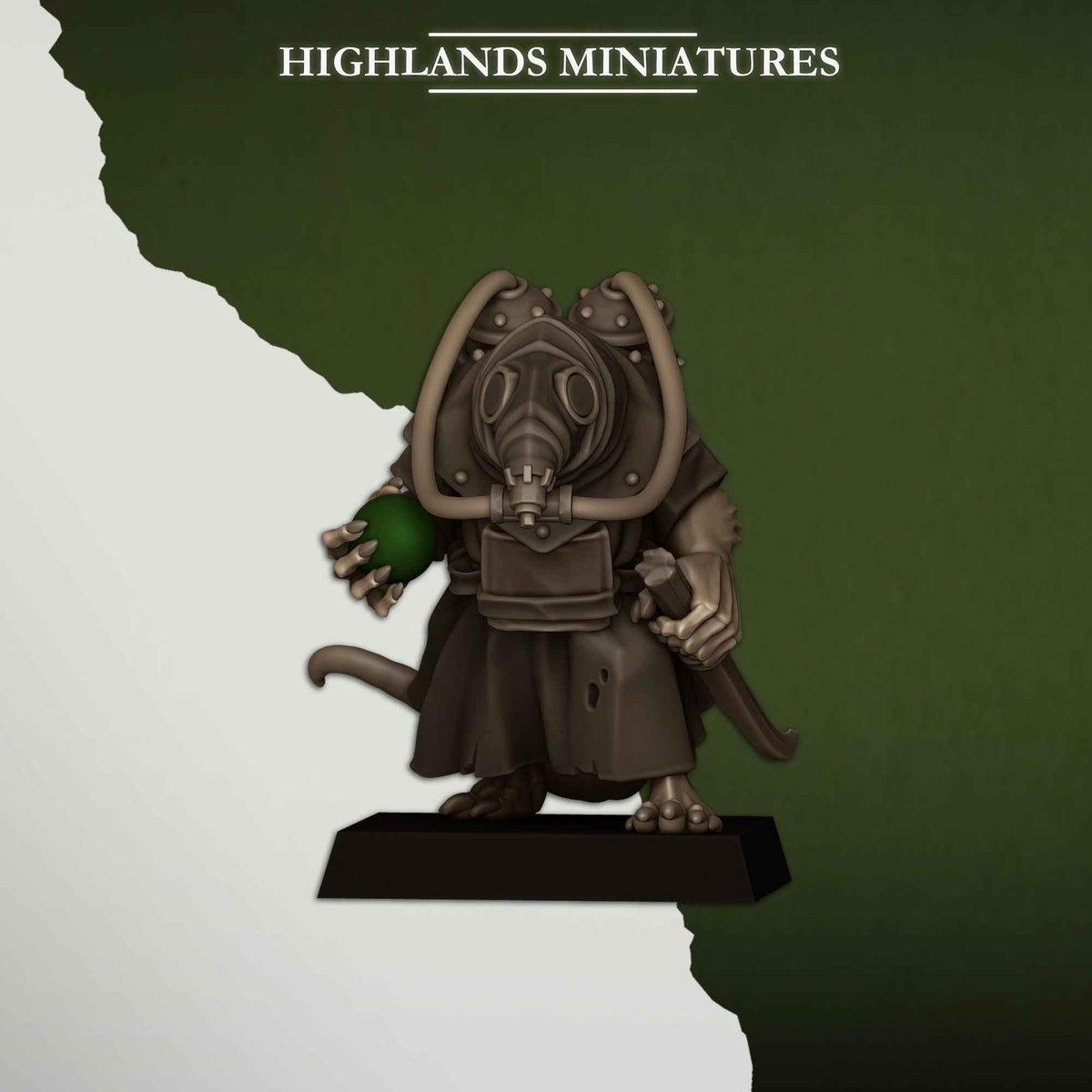 Sewer Poison Carriers | Sewer Vermin | Highlands Miniatures | 32mm Scale Resin TTRPG Figures for Roleplaying and Wargaming