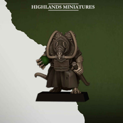 Sewer Poison Carriers | Sewer Vermin | Highlands Miniatures | 32mm Scale Resin TTRPG Figures for Roleplaying and Wargaming