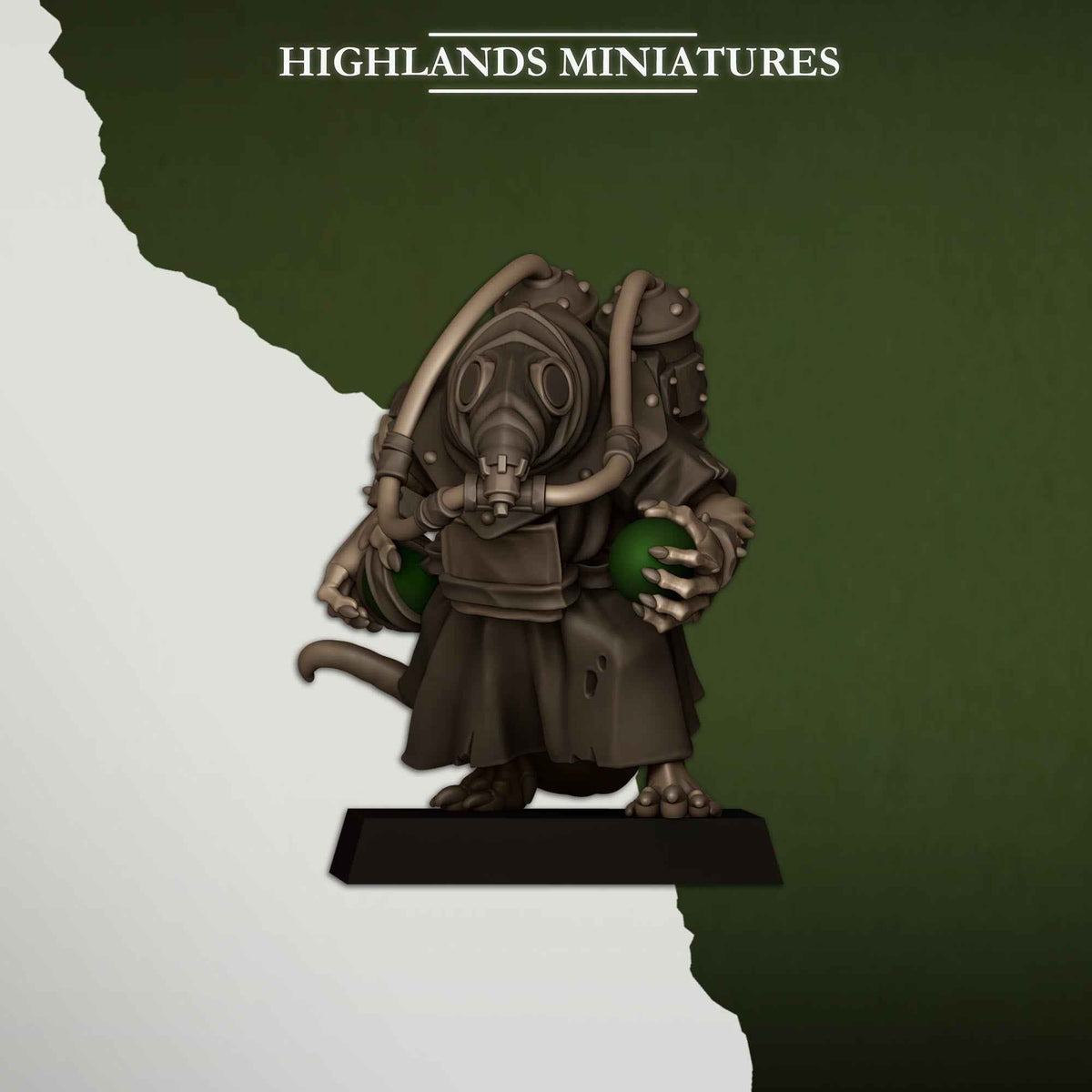 Sewer Poison Carriers | Sewer Vermin | Highlands Miniatures | 32mm Scale Resin TTRPG Figures for Roleplaying and Wargaming