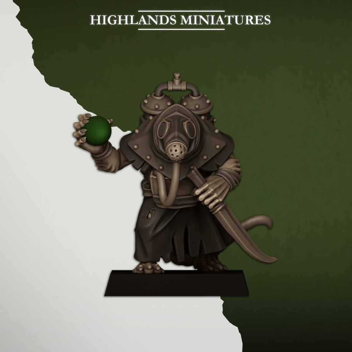 Sewer Poison Carriers | Sewer Vermin | Highlands Miniatures | 32mm Scale Resin TTRPG Figures for Roleplaying and Wargaming