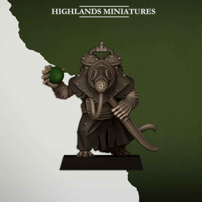 Sewer Poison Carriers | Sewer Vermin | Highlands Miniatures | 32mm Scale Resin TTRPG Figures for Roleplaying and Wargaming