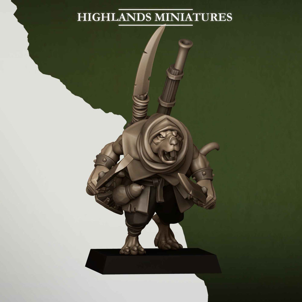 Sewer Vermin Smugglers | Sewer Vermin | Highlands Miniatures | 32mm Scale Resin TTRPG Figures for Roleplaying and Wargaming