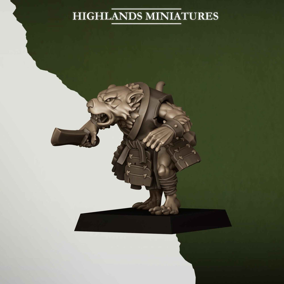 Sewer Vermin Thugs | Sewer Vermin | Highlands Miniatures | 32mm Scale Resin TTRPG Figures for Roleplaying and Wargaming