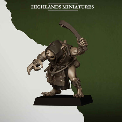 Sewer Vermin Thugs | Sewer Vermin | Highlands Miniatures | 32mm Scale Resin TTRPG Figures for Roleplaying and Wargaming
