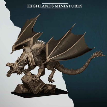 Aegean Dragon | Aegean Elves | Highlands Miniatures | 32mm Scale Resin Tabletop RPG Figures for Roleplaying and Wargaming