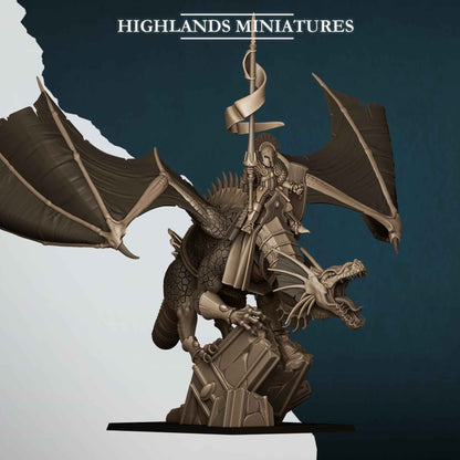 Aegean Dragon | Aegean Elves | Highlands Miniatures | 32mm Scale Resin Tabletop RPG Figures for Roleplaying and Wargaming