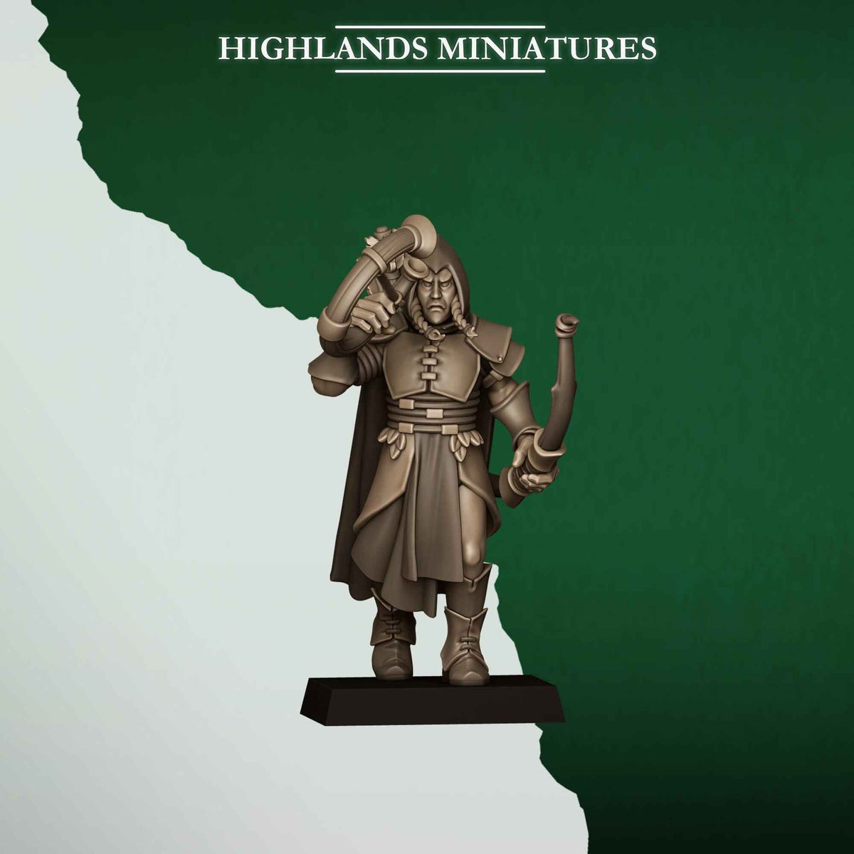 Feral Archers | Feral Elves | Highlands Miniatures | 32mm Scale Resin Tabletop RPG Figures for Roleplaying and Wargaming