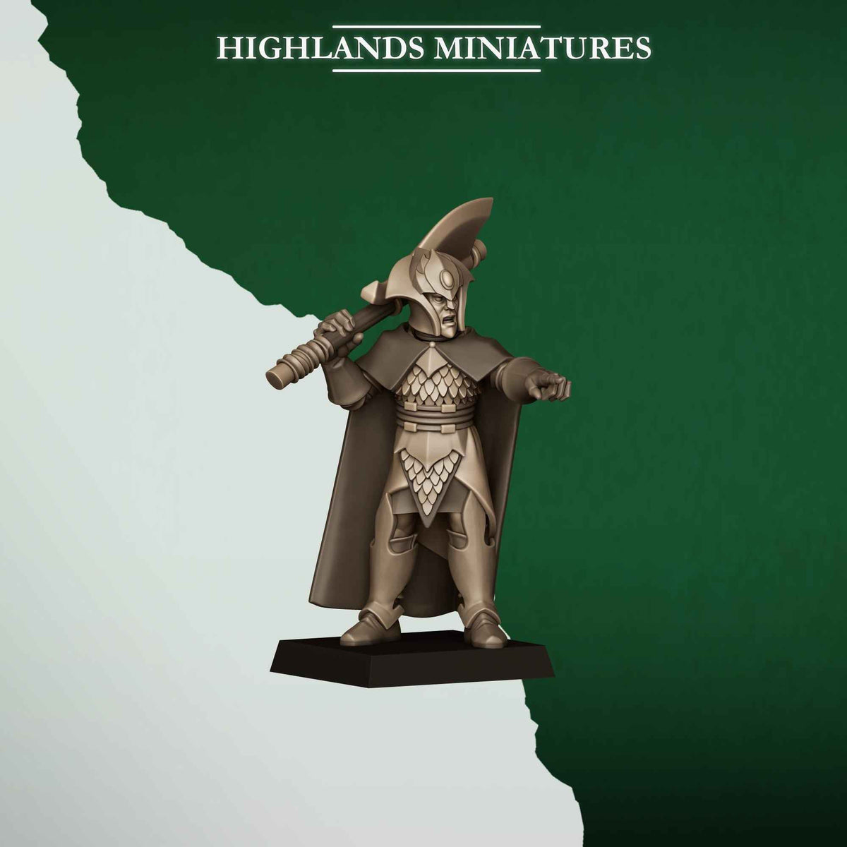 Feral Axemen | Feral Elves | Highlands Miniatures | 32mm Scale Resin Tabletop RPG Figures for Roleplaying and Wargaming