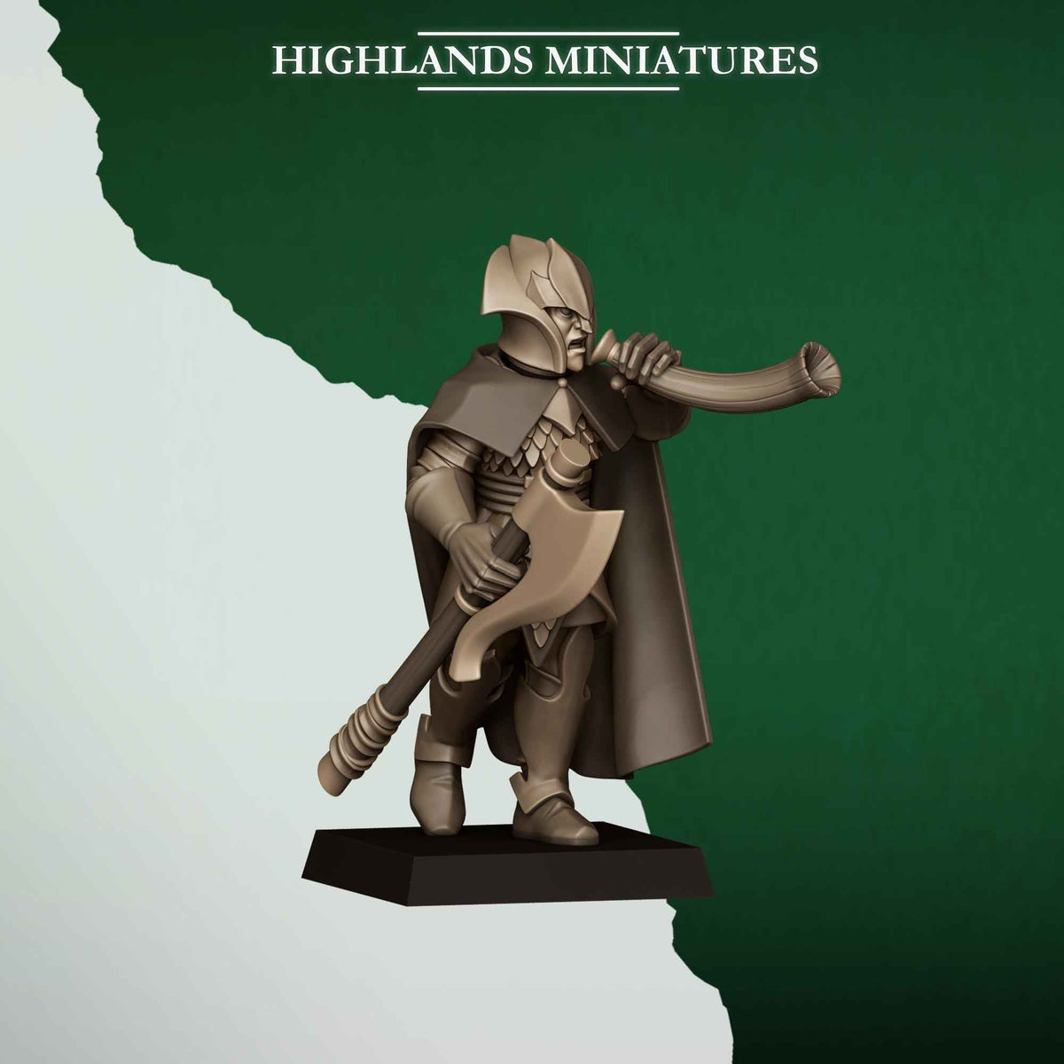 Feral Axemen | Feral Elves | Highlands Miniatures | 32mm Scale Resin Tabletop RPG Figures for Roleplaying and Wargaming