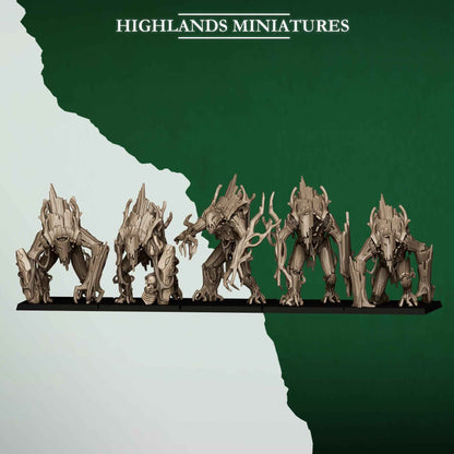 Forest Golems | Feral Elves | Highlands Miniatures | 32mm Scale Resin Tabletop RPG Figures for Roleplaying and Wargaming