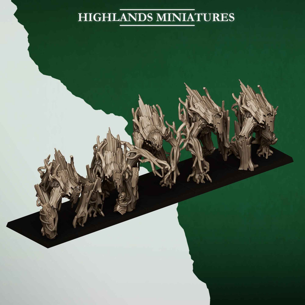 Forest Golems | Feral Elves | Highlands Miniatures | 32mm Scale Resin Tabletop RPG Figures for Roleplaying and Wargaming