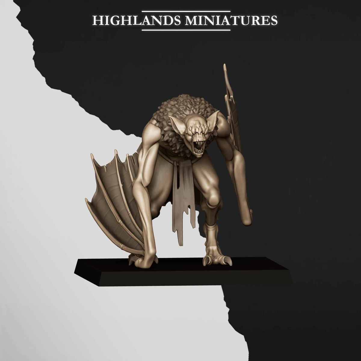 Crypt Bats | Transilvanya The Fallen Realm | Highlands Miniatures | 32mm Scale Resin Tabletop RPG Figures for Roleplaying and Wargaming