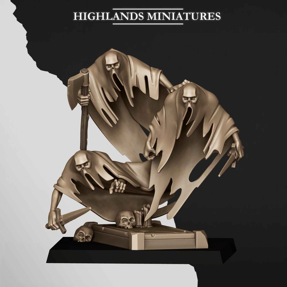 Ghosts Swarms | Transilvanya The Fallen Realm | Highlands Miniatures | 32mm Scale Resin Tabletop RPG Figures for Roleplaying and Wargaming
