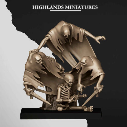 Ghosts Swarms | Transilvanya The Fallen Realm | Highlands Miniatures | 32mm Scale Resin Tabletop RPG Figures for Roleplaying and Wargaming