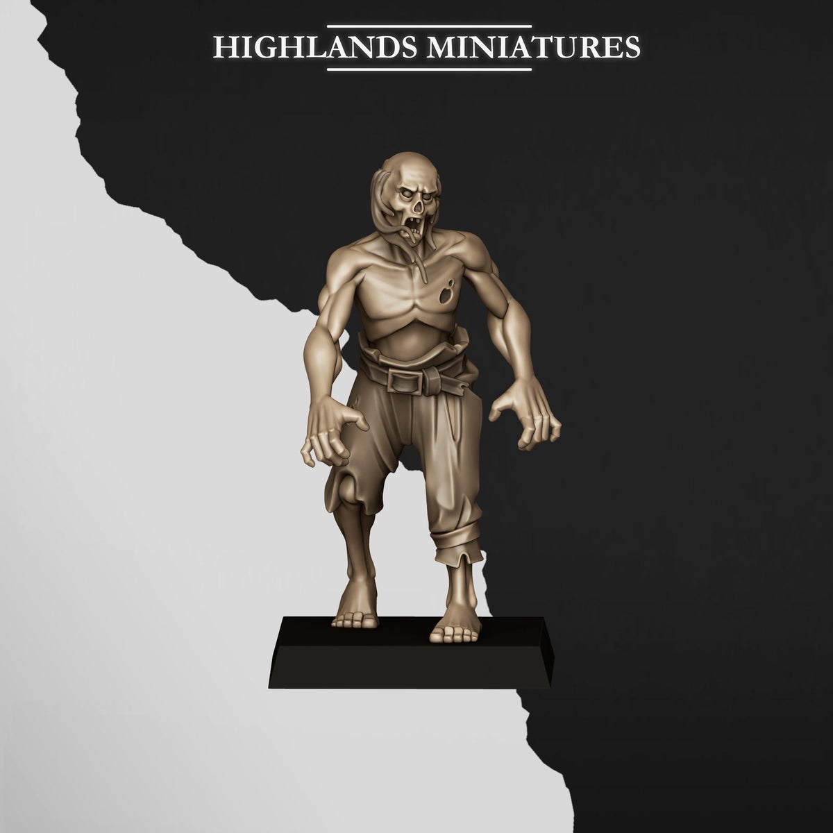 Zombies | Transilvanya The Fallen Realm | Highlands Miniatures | 32mm Scale Resin Tabletop RPG Figures for Roleplaying and Wargaming